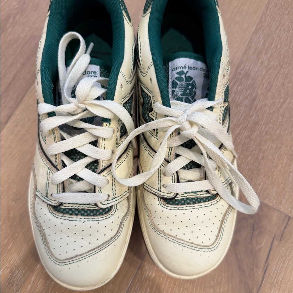 New Balance ALD COLLAB Off-White and Teal Sneakers - Picture 2 of 5